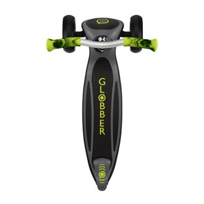 20. Globber Master Prime 3-Rad-Scooter / Schwarz - Limettengrün 664-106