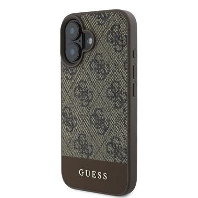 2. Guess 4G Bottom Stripe Case für iPhone 16 Plus 6,7" - Braun