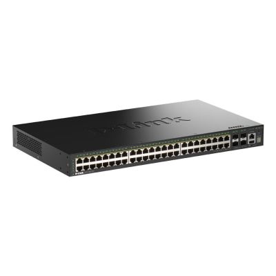 D-Link DGS-1530-52P/E Managed Network Switch L2 Gigabit Ethernet (10/100/1000) PoE-Unterstützung Schwarz
