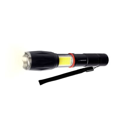 24. ESPERANZA Aluminium-Taschenlampe mit Seitenlicht COB DIONE EOT070
