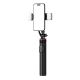 8. Selfie Stick WC12YDS Teleskopstativ 1,3 m aus Aluminiumlegierung mit Dual-Licht und Telefonhalter – Schwarz