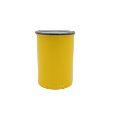 Luftlandschaft? Edelstahl-Aromabehälter mittel, gelb matt