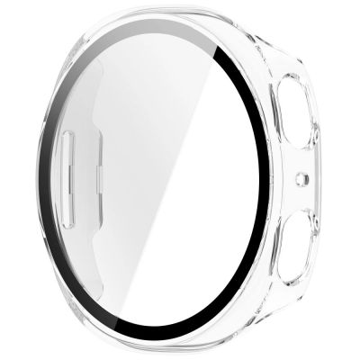 3. Tech-Protect Schutzhülle (2er-Pack) für Samsung Galaxy Watch 40 mm – Transparent, matt schwarz