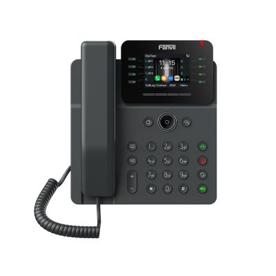 Fanvil V62W VoIP-Telefon, schwarz, 12-zeiliges LCD-Display