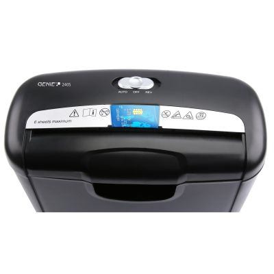 2. Genie 240 S Aktenvernichter mit Bandzerkleinerung, 72 dB, Schwarz