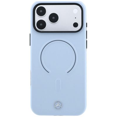 3. Mercedes Leder-3D-MagSafe-Hülle für iPhone 18 Pro Max / 17 Pro Max – Blau