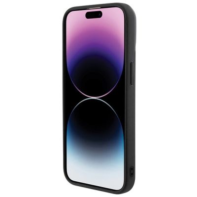 5. Guess Disco Metal Script Hülle für iPhone 15 Pro – Schwarz