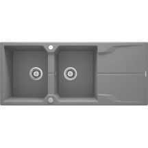 Granitspüle mit zwei Becken und Abtropffläche ZQN_S213
