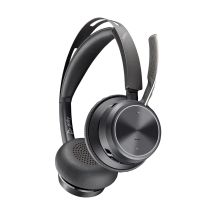 POLY Voyager Focus 2 USB-CC Headset mit USB-C/A-Adapter und Ladestation