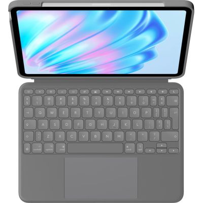 17. Logitech Combo Touch für iPad Air (M2/M3), iPad Air (5. Generation) – GRAU – AMERIKANISCH