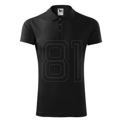 3. Malfini Victory M MLI-21701 schwarzes Poloshirt