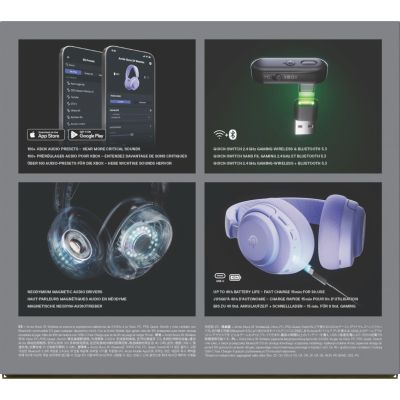 11. Steelseries Arctis Nova 3X Wireless für Xbox-Kopfhörer, Levander