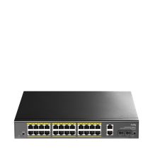 Cudy GS1026PS2 Switch, unmanaged Gigabit Ethernet (10/100/1000) mit PoE-Unterstützung, Schwarz