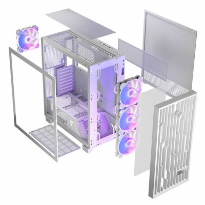 14. MODECOM VOLCNO PERUN APEX ARGB MIDI WEISSES GEHÄUSE