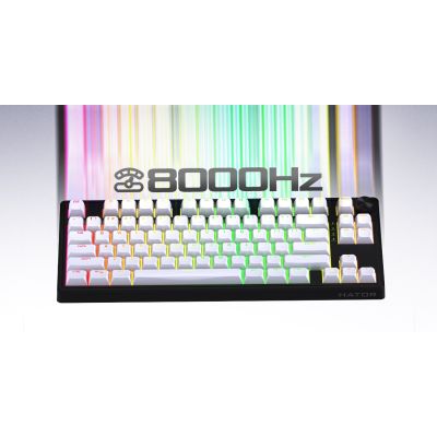 4. HATOR Skyfall 65 MAG ULTRA 8K Gaming-Tastatur USB QWERTY US Englisch Schwarz, Weiß