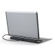 10. 12-Port-USB-C-Dockingstation, max. 8K/30Hz mit HDR, HDMI, DP, max. 3 Monitore (MST), USB-C 3.2 Gen2, Gigabit-Ethernet, SD/Micro-SD, Audio, PD 100W