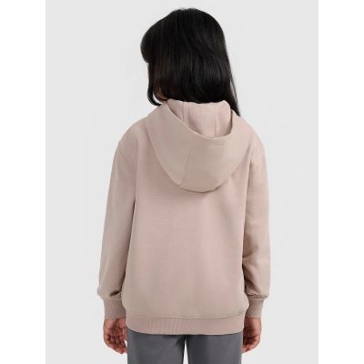 2. Mädchen-Sweatjacke mit Kapuze 4F 4FJRAW25TSWSF2466-83S