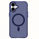 17. 3mk Smoke MagCase für iPhone 16 - Blau-Transparent