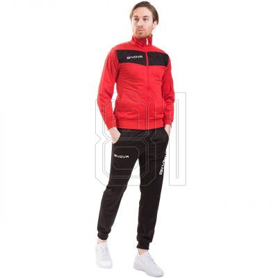 11. Givova Tuta Visa TR018 1210 Trainingsanzug Rot/Schwarz