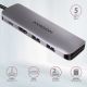 2. Axagon HMC-5 Dockingstation, kabelgebunden, USB 3.2 Gen 1 (3.1 Gen 1), Typ-C, Grau