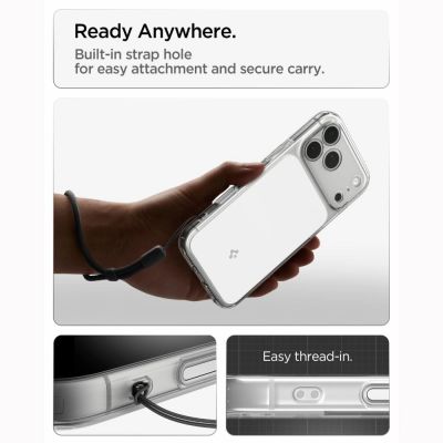 13. Spigen Ultra Hybrid MagSafe Hülle für iPhone 18 Pro / 17 Pro – Weiß