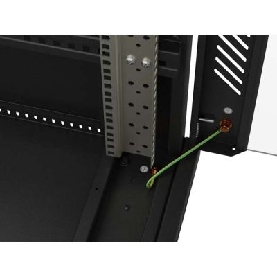 12. Lanberg FF01-6022-12B 22U Rack, freistehend, schwarz