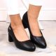 24. Sergio Leone W SK314A schwarze Pumps mit dekorativem Blockabsatz