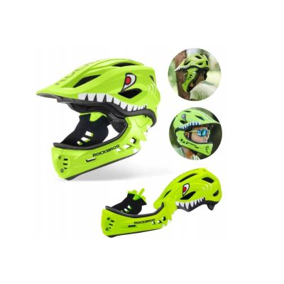 2. Rockbros Kinder-Fahrradhelm grün M 53–58 cm