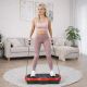 4. Extralink Moonwalk Spin Move Vibrationsplattform für Fitnessübungen 200W rot