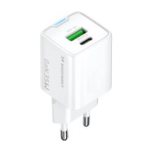 Wozinsky WWC-35W GaN USB-A + USB-C Wandladegerät – Weiß