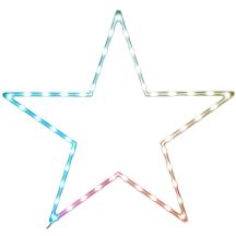 Dekorative Hängesternlampe mit 45 LEDs (RGB)