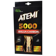 Tischtennisschläger ATEMI 5000 BALSA CARBON concave