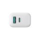 6. Joyroom JR-TCF21 Netzwerkladegerät USB-C / USB-A 20W PD / QC 3.0 - Weiß