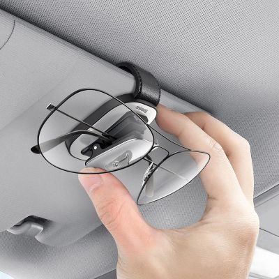 7. Baseus Platin Fahrzeug Brillen clip Nabenklemmung silber (ACYJN-B0S)