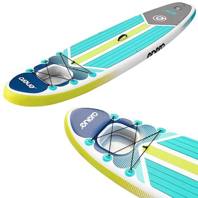 3. ENERO Aufblasbares SUP-Board-Set mit Sichtfenster 320 x 81 x 15 cm