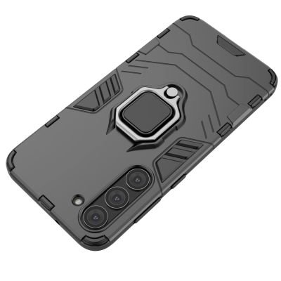 5. Ring Armor Hülle für Samsung Galaxy S23+ gepanzerte Hülle magnetischer Haltering schwarz