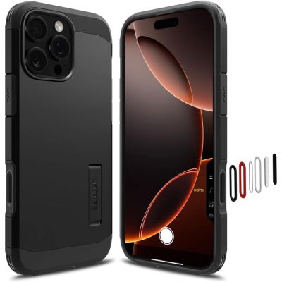Spigen Tough Armor „T“ MagSafe Hülle für iPhone 16 Pro Max – Schwarz