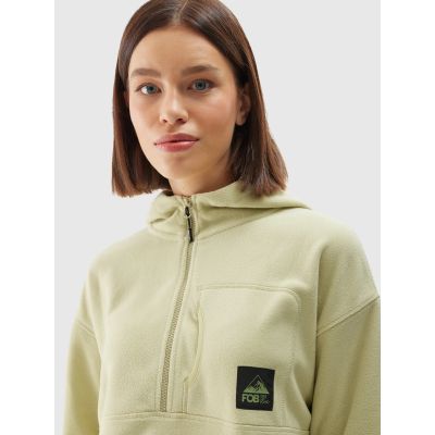5. Damen-Fleecejacke mit Kapuze, Größe 4F 4FWAW24TFLEF248-44S