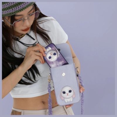 7. Nimmy Big Eyed Pet 2.0 Kaninchen-Telefontasche - Lila