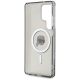 7. Karl Lagerfeld Button Karl Head gedrucktes Logo MagSafe Samsung Galaxy S25 Ultra Hülle schwarz