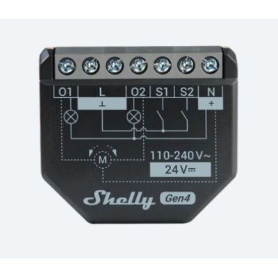 2. Shelly 2PM Gen4 Dual Channel WiFi Energiezähler-Controller
