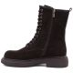 3. Damen-Ankle-Boots aus Leder, Wildleder, Schokoladenbraun, Big Star UU274612