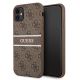Guess 4G Stripe Case für iPhone 11 / Xr 6.1" - Braun
