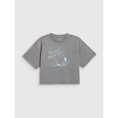 5. Mädchen-Baumwoll-T-Shirt 4F 4FJRSS26TTSHF3983-25S