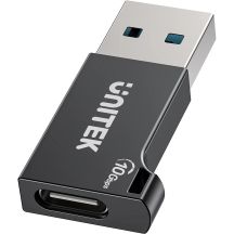 UNITEK Adapter USB-A auf USB-C 10 Gbit/s Stecker/Buchse Schwarz