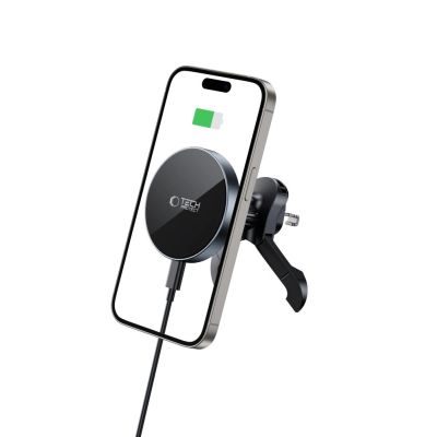 3. Tech-Protect mm15W-V5 Magnetische MagSafe-Auto-Lüftungshalterung – Schwarz