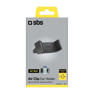 2. SBS TESUPAIRCLIP Smartphone-Halterung für Lüftungsschlitze – schwarz