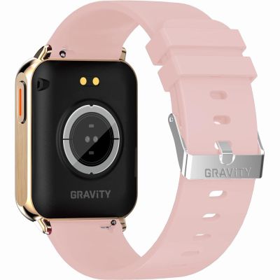 11. Smartwatch Gravity Roségold Pink 2 Armbänder GT17-1