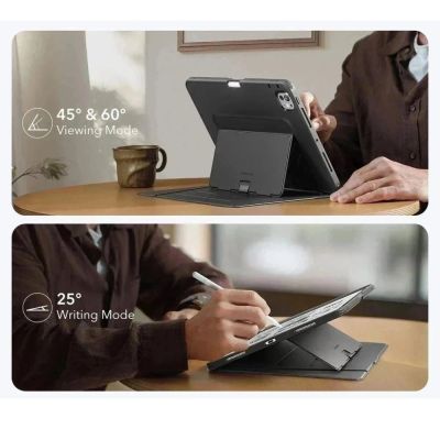 4. ESR Flip Hybrid Hülle für iPad Pro 11" 5/6/2024-2025 - Schwarz