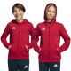 adidas Entrada 26 Kapuzenpullover mit durchgehendem Reißverschluss für Kinder, Rot, KH1781